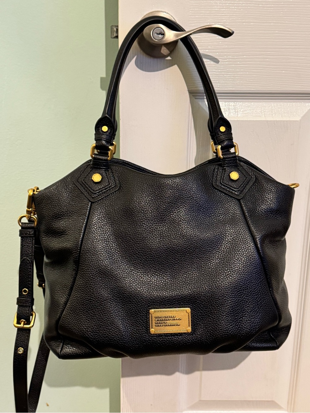 Marc by Marc Jacobs Black Leather Classic Q Francesca Bag
